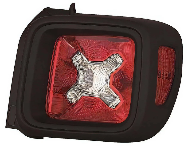 PROPOSTEONLINE Optical Assembly Made for Jeep Renegade from 2014 to 2018 Rear Right Inner Frame Black 51953119