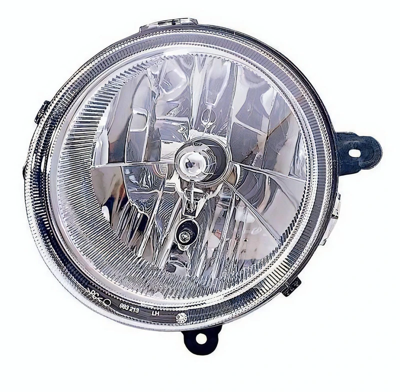 PROPOSTEONLINE Headlight made for Jeep Compass 2006-2011 driver side H4 halogen prepared for electric adjustment K05303875AE