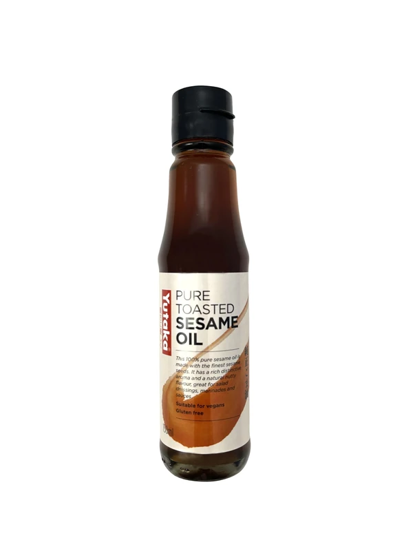 Yutaka Sesame Oil 150ml | Pure Toasted Sesame Oil | Rich Nutty Aroma for Dressings, Marinades, Stir-Fries & Finishing | Vegan & Gluten-Free