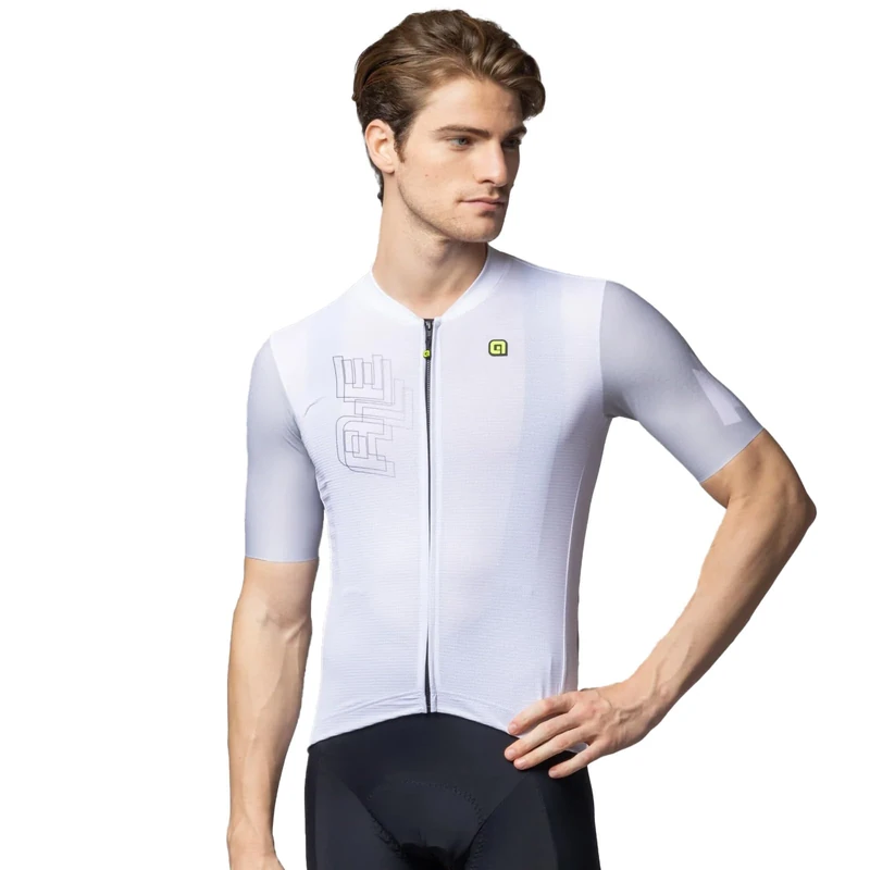 Alé Cycling Men's PR-E Follow Me Cycling Jersey, White, L