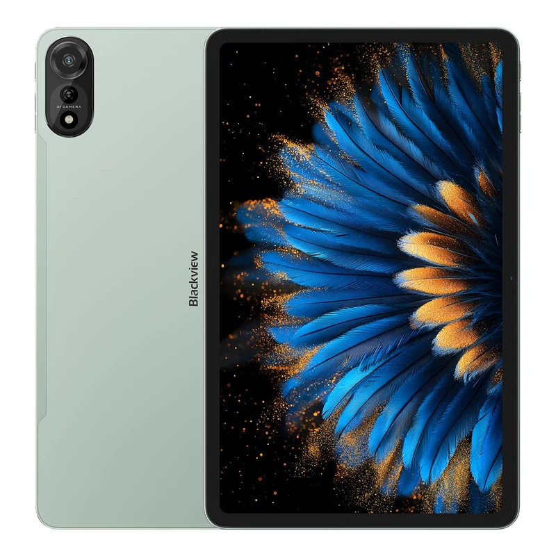 Blackview MEGA 2 Android 15 Tablet, 12'' 2K FHD+ Display, 36GB+256GB (2TB Extend), 9000mAh Battery, Dual SIM 4G LTE+WIFI, 16MP+8MP AI Photo Editor, Dual Box Speaker, Free Stylus Pen, GPS WPS Green