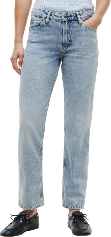 Tommy Hilfiger Women's DNM GLIS Classic Straight RW WW0WW47679 Straight, Denim (Glis), 25W / 30L