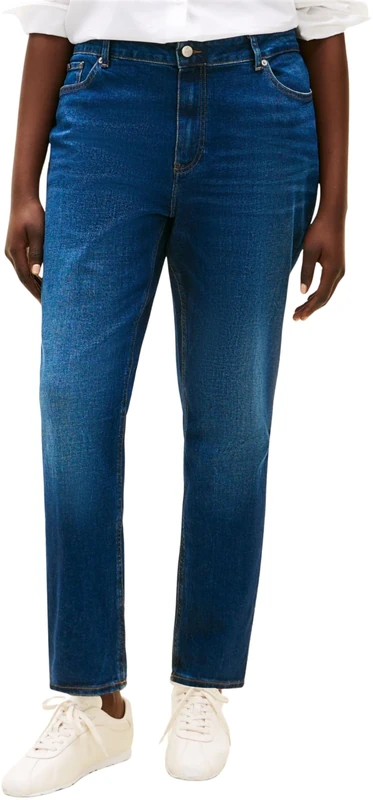 Tommy Hilfiger Women's CRV DNM NEW Doreen Slim RW WW0WW49477 Slim, Denim (New Doreen), 46