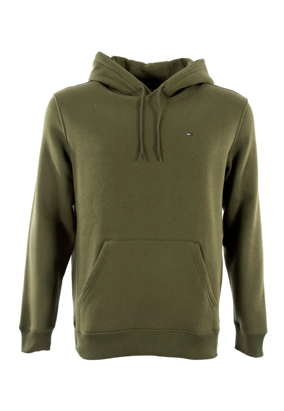 Tommy Jeans Men's TJM Reg S Flag Hoodie Ext Dm0Dm20742 Pullover, Green (Dark Greenery), XXL