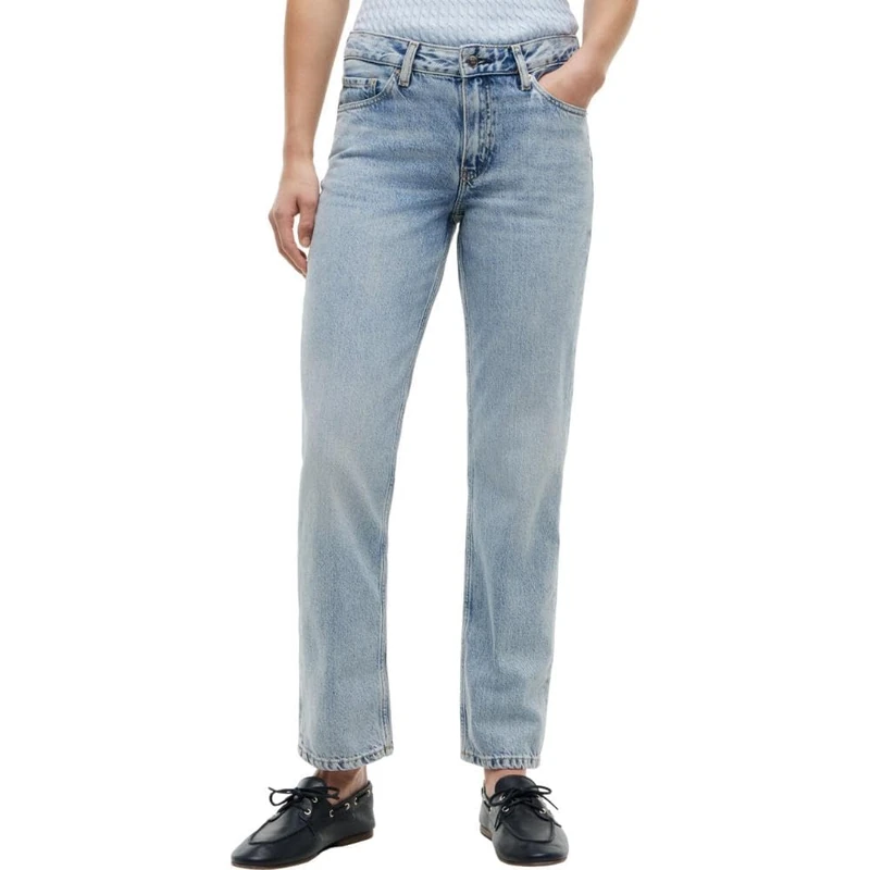 Tommy Hilfiger Women's DNM GLIS Classic Straight RW WW0WW47679 Straight, Denim (Glis), 34W / 30L - Image 1