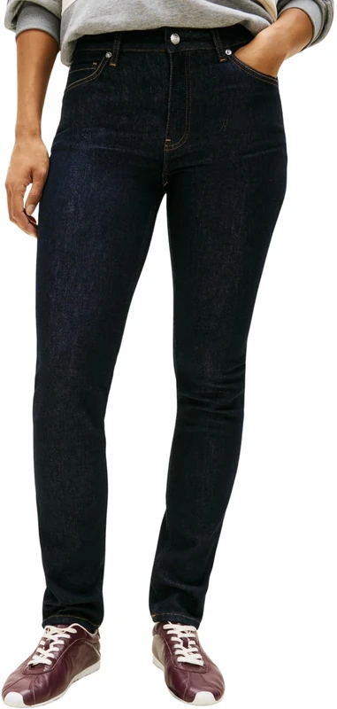 Tommy Hilfiger Women's DNM Pure Slim RW WW0WW47685 Slim, Denim (Pure), 30W / 28L