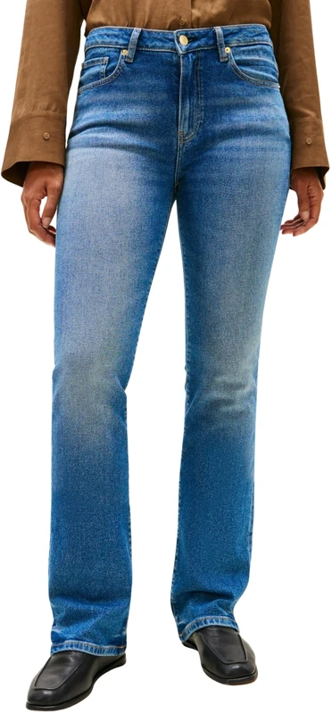 Tommy Hilfiger Women's DNM Glow Bootcut RW WW0WW47701 Bootcut, Denim (Glow), 26W / 28L