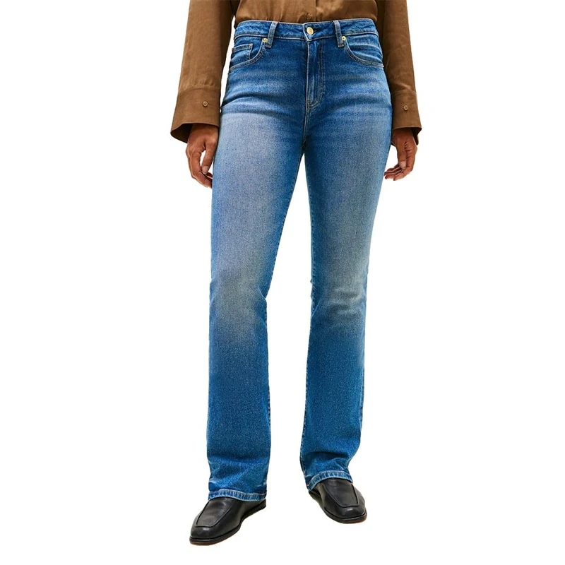 Tommy Hilfiger Women's DNM Glow Bootcut RW WW0WW47701 Bootcut, Denim (Glow), 28W / 30L