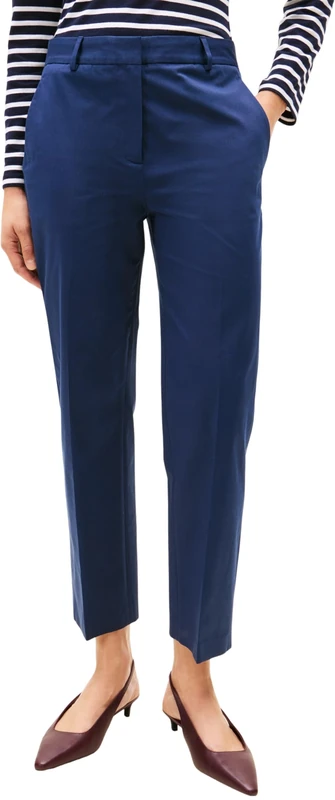 Tommy Hilfiger Women's Slim Straight Chino - Pitch Blue, 36