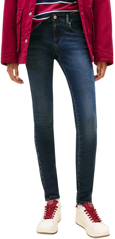 Tommy Jeans Women's Sophie Lw Skn Ei1260 Dw0Dw22451 Skinny, Denim (Denim Blue Black), 34W x 32L