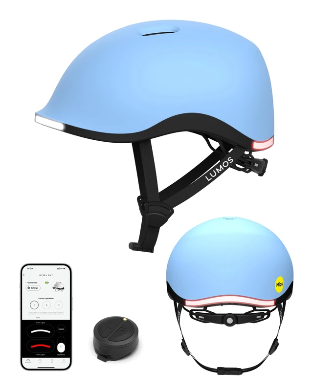 Lumos Nyxel Smart Bike Helmet, Customizable Front and Back LED Lights with Turn Signals, 360° Visibility App Controlled Comfortable & Lightweight Skateboard Urban Helmet for Adults, Men Women - Image 1