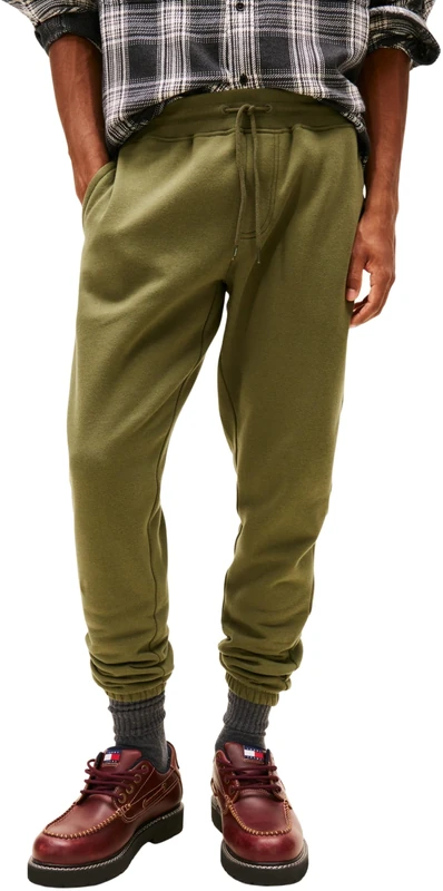Tommy Jeans Men's TJM Slim S Flag Sweatpant EXT DM0DM20473 Sweatpants, Green (Dark Greenery), XL