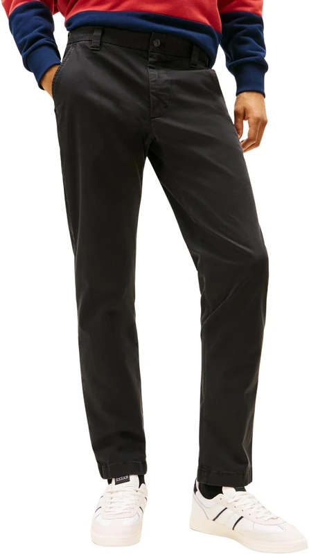 Tommy Jeans Men's TJM Scanton Cotton Twill Chino DM0DM22404 Chino, Black (Black), 36W / 34L