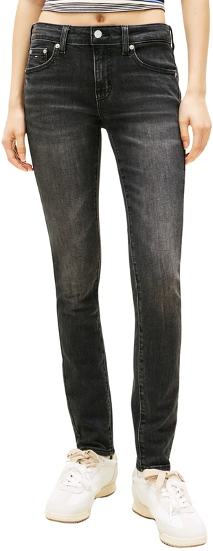 Tommy Jeans Women's Jeans Sophie Skinny Low Waist, Black (Denim Black), 27W/30L