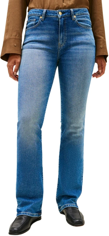 Tommy Hilfiger Women's DNM Glow Bootcut RW WW0WW47701 Bootcut, Denim (Glow), 34W / 32L