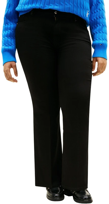 Tommy Hilfiger Women's CRV DNM Black Bootcut RW WW0WW49486 Bootcut, Denim (Black), 50