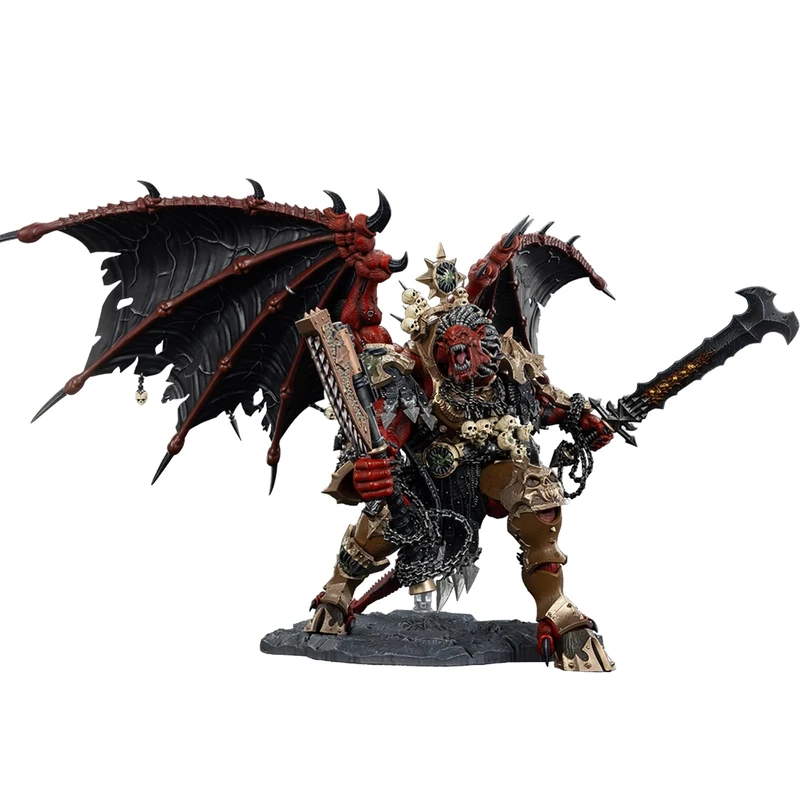 JOYTOY Warhammer 40k World Eaters Angron, Daemon Primarch of Khorne 1/18 Action Figure，Combining Collection Value And Fun Of Playing