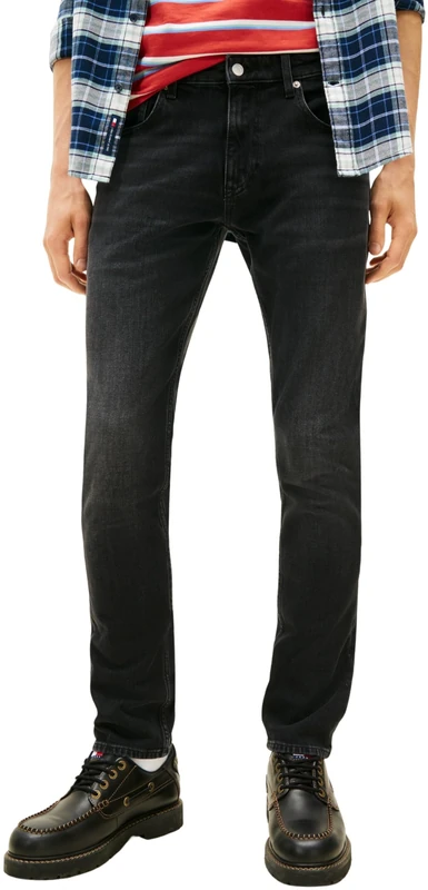Tommy Jeans Men's Scanton Slim BI5181 DM0DM22590 Slim, Denim (Denim Black), 34W / 30L