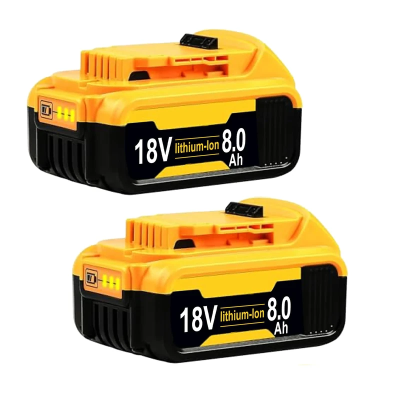 8000mAh Lithium Battery Replacement for Dewalt Battery 18V Compatible with Dewalt Battery DCB184 DCB200