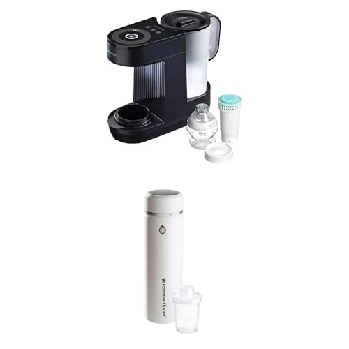 Bundle of Tommee Tippee Perfect Prep Machine, Baby Bottle Formula Feed Maker with Antibacterial Water Filter, Slate GoPrep Formula Feed Maker, Portable, Cool Flask with LED Digital Temperature Display