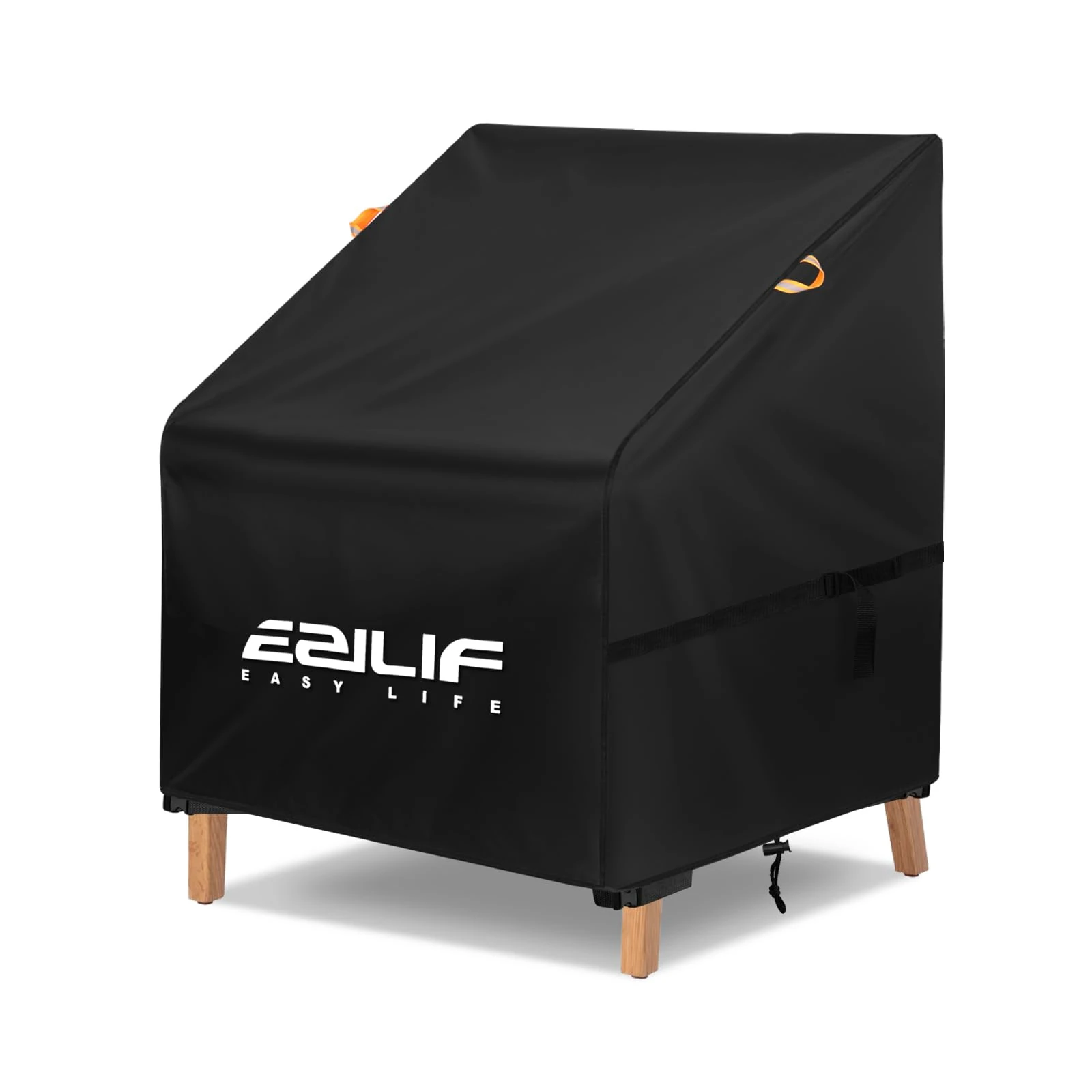 Ezilif Garden Chair Covers, 80x85x60/90cm, 420D Oxford Heavy Duty waterproof Chair covers outdoor, Windproof Anti-UV Patio Stacking Chair Cover with Drawstring for Outdoor Patio Garden