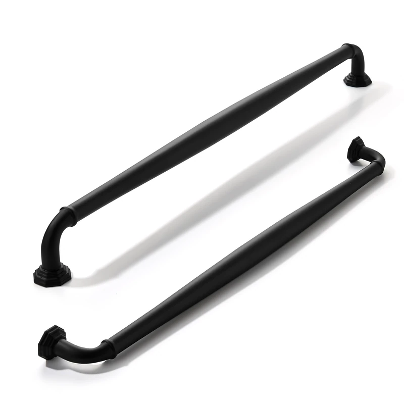 khtumeware 1 Pack Appliance Handle Pull 18 Inch(457mm) Matte Black Cabinet Pulls Vintage Cabinet Handles Heavy Duty Solid Cabinet Hardware for Cupboard Drawer Pulls Dresser Handle