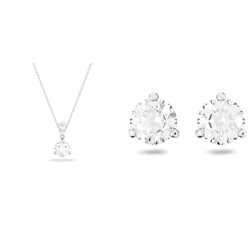 Swarovski Solitaire Collection, necklace & earrings
