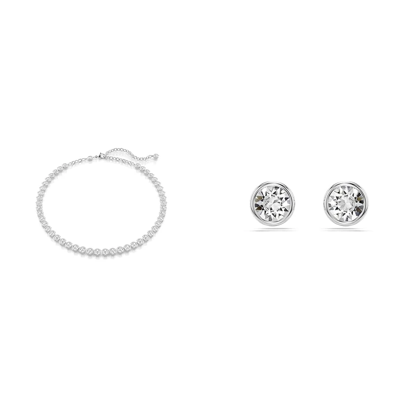 Swarovski Constella necklace & Bracelet, Round cut, White