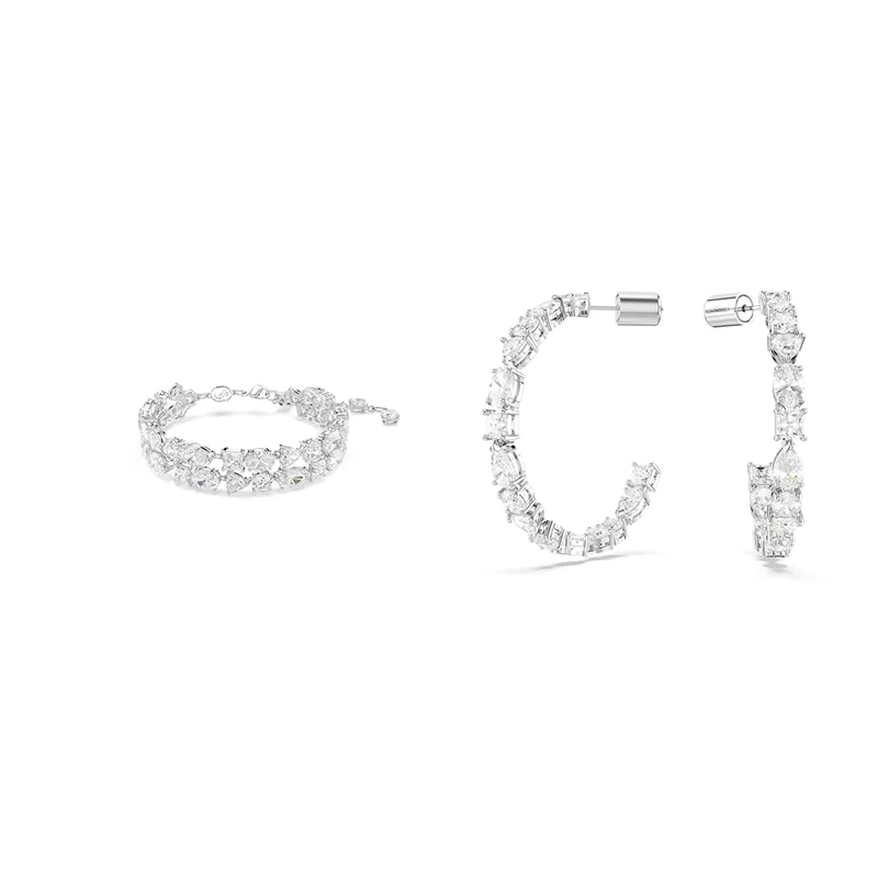 Swarovski Mesmera Collection, bracelet & earrings