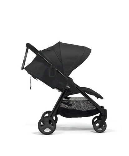 Mamas & Papas Armadillo Folding Pushchair with Compact One Hand Fold, Lockable Wheels & Spacious Adjustable Hood, Ebony (Black)