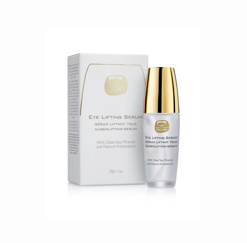 Kedma - Lifting Serum - Immediate Smoothing and Anti-Wrinkle Effect - With Aloe Vera, Chamomile and Dead Sea Minerals - For Tired Complexion and Under-Eye Bags - Paraben and SLS Free - 30g