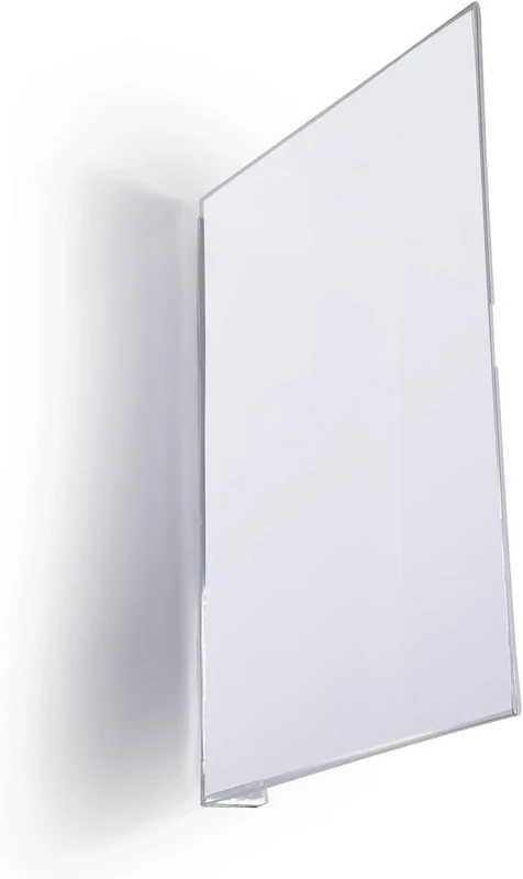 Durable Self-Adhesive Aisle Sign A5 Portrait - Made from Strong PET Hard Plastic -Optimal for Clear Warehouse Signage - Pack of 10 Transparent Aisle Signs