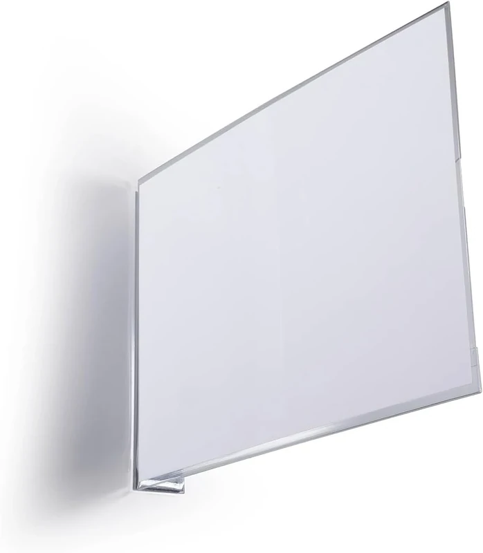 Durable Magnetic Aisle Sign A5 Landscape - Made from Strong PET Hard Plastic -Optimal for Clear Warehouse Signage - Pack of 10 Transparent Aisle Signs