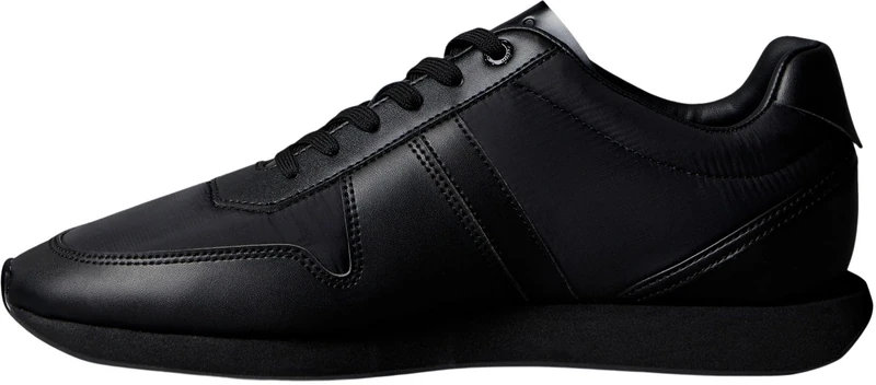 Calvin Klein Men's Retro Run LACE Mix EMB Tongue YM0YM01400 Low Top, Black (Triple Black), 6.5 - Image 1