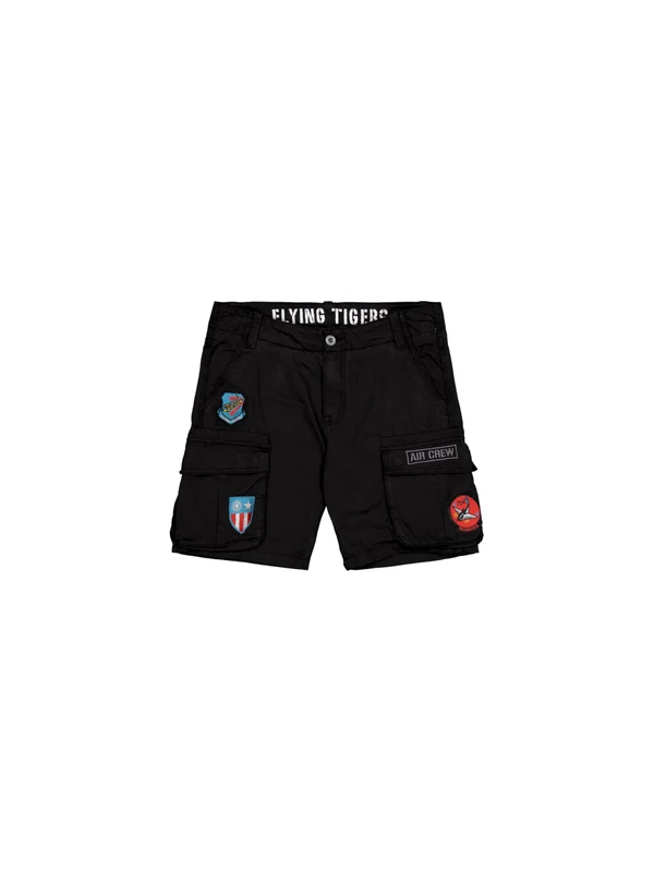 Alpha Industries Men's Flying Tigers Shorts, Black, 34W