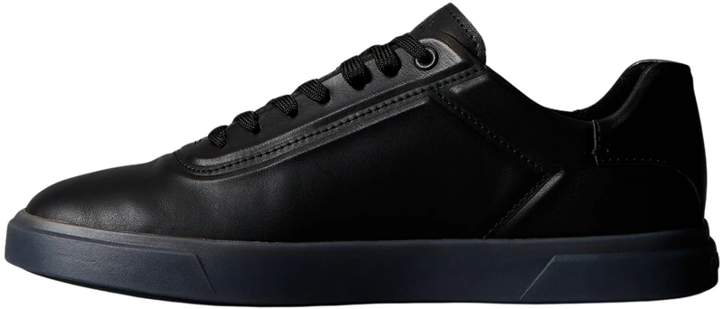 Calvin Klein Women's Low PRO Cups Laceup OXF HF LTH HW0HW02753 Low Top, Black (Triple Black), 5
