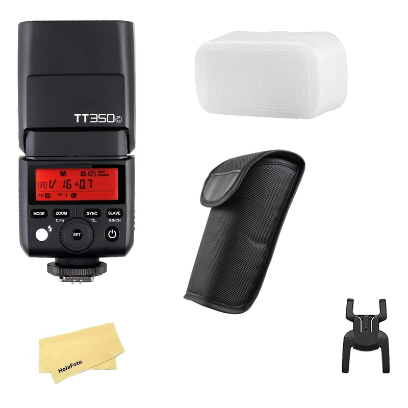 Godox TT350C 2.4G Wireless HSS 1/8000s GN36 Weight 200g TTL Mini Autoflash,LCD Panel 0.1-2.2s Recycle Time,Compatible for Canon 80D 90D 7D 750D/760D 70D M3 R5 R6 1500D 3000D 200IID EOS 1DX etc
