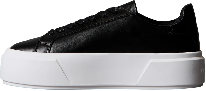 Calvin Klein Women's Flatform LACE UP LTH MG YW0YW01928 Low Top, Black (Ck Black), 5