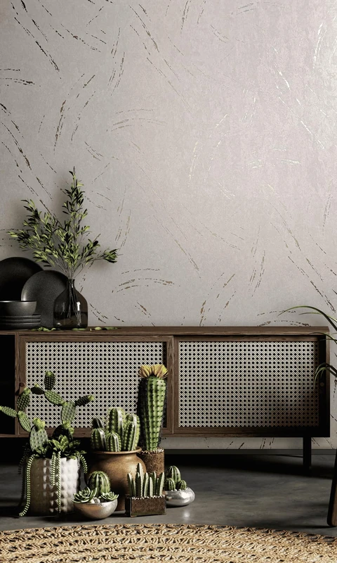 Marburg Wallpaper Beige Glossy Concrete Look Structure Modern Industrial Look for Living Room Bedroom Kitchen 10.05 x 0.53 m