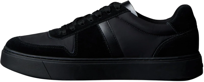 Calvin Klein Men's Classic Cups LACE Mix EMB Tongue YM0YM01395 Low Top, Black (Triple Black), 6.5