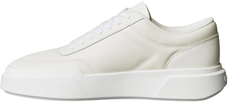 Calvin Klein Women's Chunky Cupsole Laceup OXF LTH YW0YW02032 Low Top, White (Marshmallow/Dk Ecru), 6