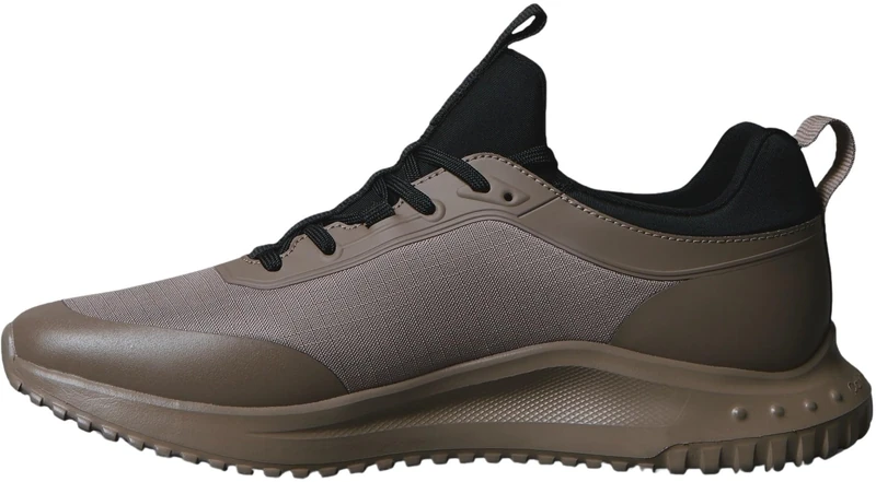 Calvin Klein Men's EVA Runner Laceup Sock MAT Mix YM0YM01443 Low Top, Khaki (Taupe Smog/Black), 8 - Image 1