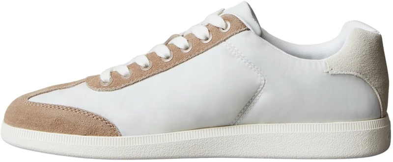 Calvin Klein Men's Cupsole Trainers Low Lace-up, Multicolor (Oyster Mushroom/Desert Taupe), 11