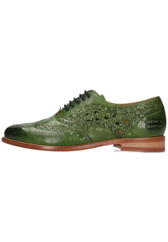 Melvin & Hamilton Oxford Selina 30 Women's Shoes, Green, 4 UK