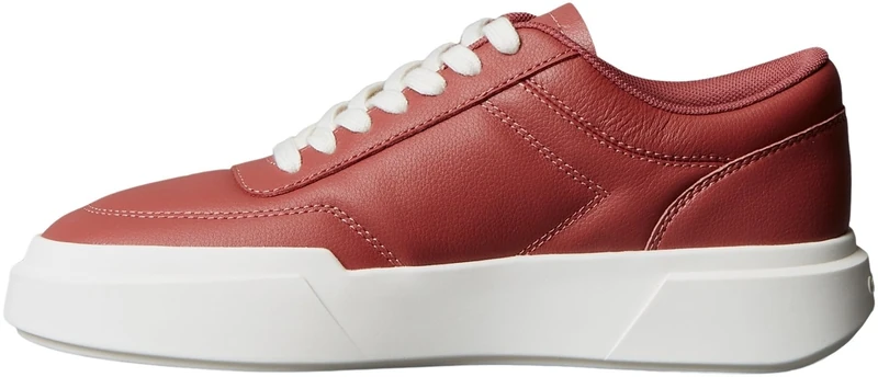 Calvin Klein Women's Chunky Cupsole Laceup OXF LTH YW0YW02032 Low Top, Purple (Dusty Rose/Marshmallow/Gum), 2.5