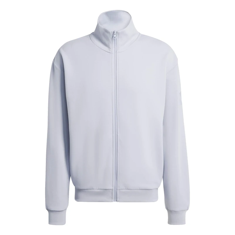 adidas Men's SOFT LUX TRACK TOP, halo silver, M