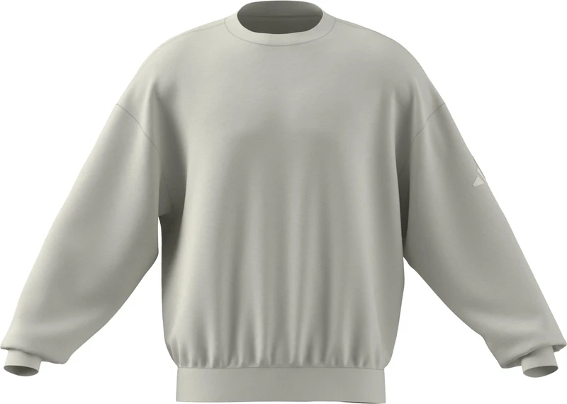 adidas Men's Soft Lux Sweatshirt, off white, XXL