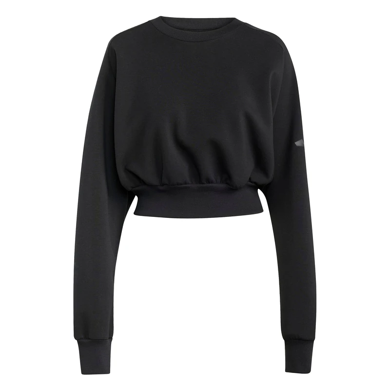 adidas Women's SOFT LUX SWEATSHIRT, black, M