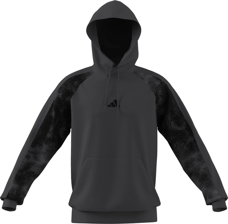 adidas Men's CAMO HOODIE, grey six/MULTICOLOR, L