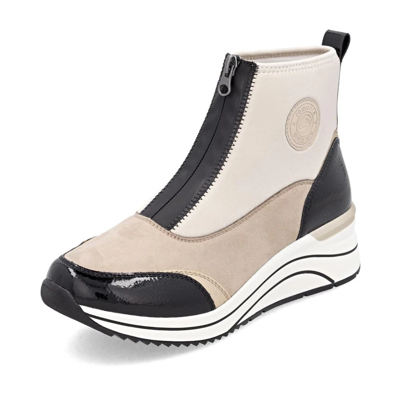 Remonte Women's D0t78 Short Boots, beige, 42 EU